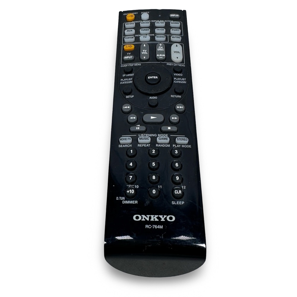 Onkyo RC-764M AV Receiver Remote Control Black Replacement OEM Genuine Authentic